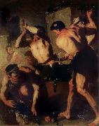 Luca  Giordano The Forge of Vulcan oil painting artist